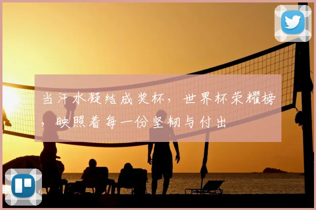 当汗水凝结成奖杯,世界杯荣耀榜,映照着每一份坚韧与付出